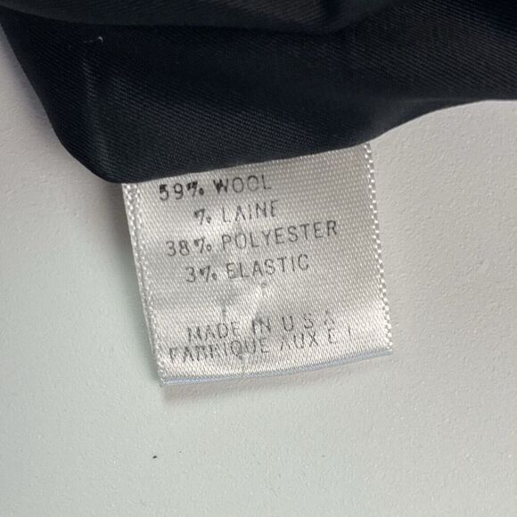 Theory Wool Blend Classic Blazer 8 Black Jacket Academia Business Office Preppy - Picture 12 of 13